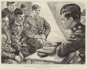 Dimanche Après-midi en Camp pendant les Manœuvres - Charles Paul Renouard